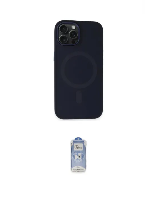 ieg™ iPhone 15 Pro Kılıf Kutup Serisi - Siyah Joko Magic 5D Cam