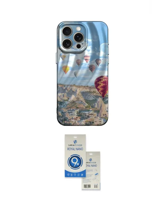 ieg™ iPhone 15 Pro Kılıf Nova Doku Prime - Şeffaf Royal Nano Ekran Koruyucu