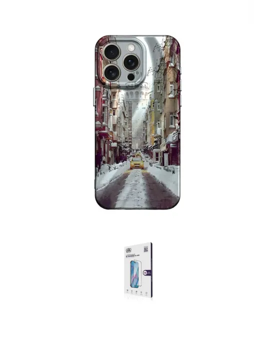 ieg™ iPhone 15 Pro Kılıf Nova Doku Prime - Siyah Bilvis 0.18mm Plus Cam Ekran Koruyucu