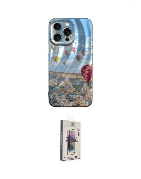 ieg™ iPhone 15 Pro Kılıf Nova Doku Prime - Siyah Bilvis 3D Cam Ekran Koruyucu