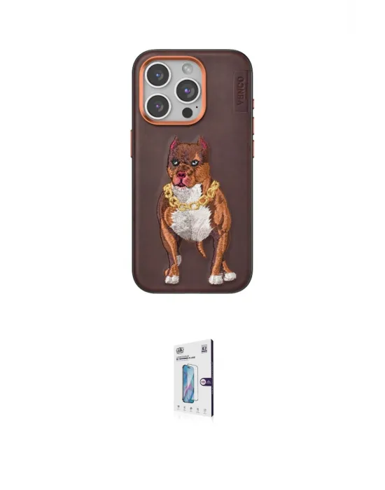 ieg™ iPhone 15 Pro Kılıf Nova Form Koleksiyonu - Siyah Bilvis 0.18mm Plus Cam Ekran Koruyucu