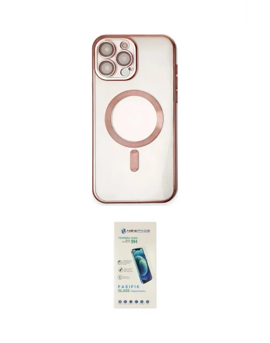 ieg™ iPhone 15 Pro Kılıf Nova Işık Özel Seri - Şeffaf Pasifik Cam Ekran Koruyucu
