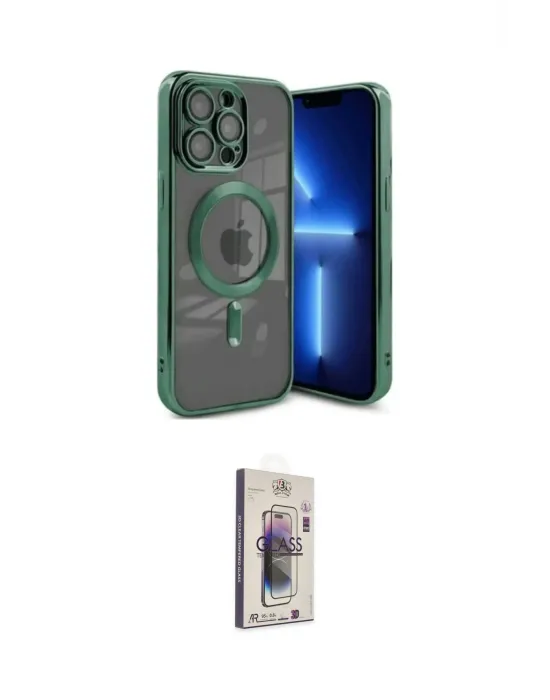 ieg™ iPhone 15 Pro Kılıf Nova Işık Özel Seri - Siyah Bilvis 3D Cam Ekran Koruyucu