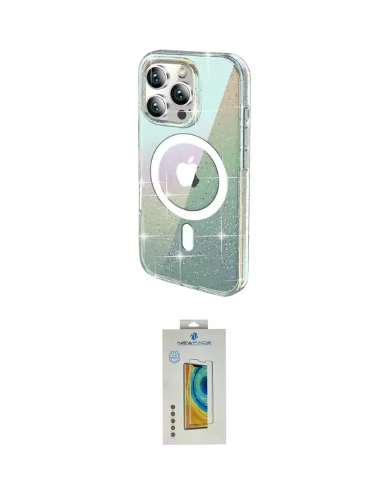 ieg™ iPhone 15 Pro Kılıf Odak Modern Serisi - Siyah Polymer Nano Ekran Koruyucu
