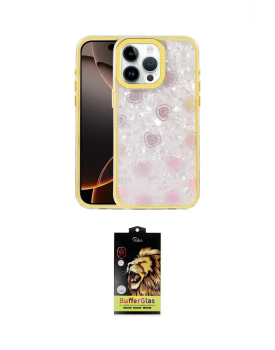 ieg™ iPhone 15 Pro Kılıf Odak Prime - Siyah Buffer Cam Ekran Koruyucu