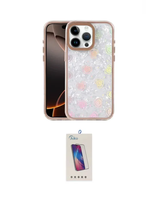 ieg™ iPhone 15 Pro Kılıf Odak Prime - Siyah Joko 5D Cam