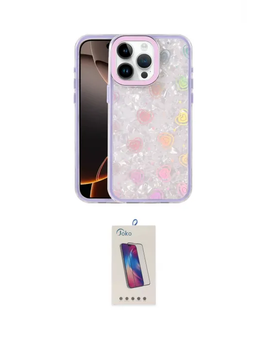 ieg™ iPhone 15 Pro Kılıf Odak Prime - Siyah Joko 5D Cam