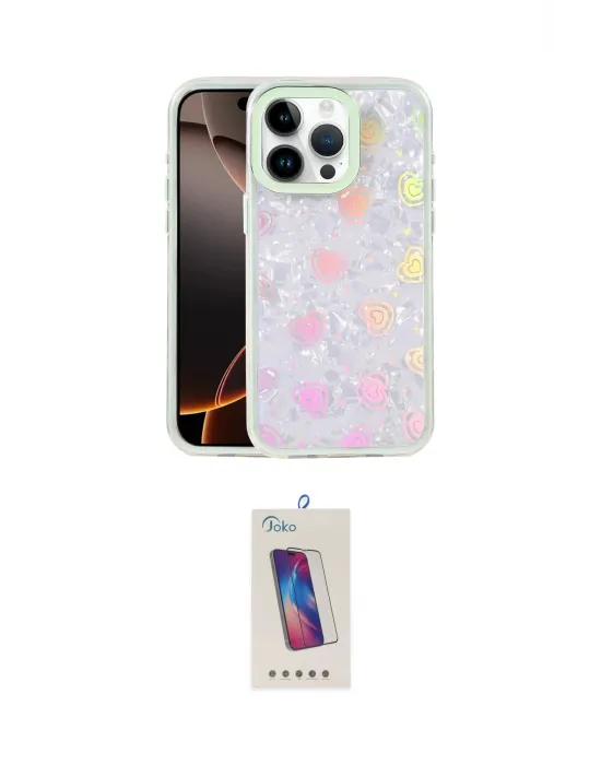ieg™ iPhone 15 Pro Kılıf Odak Prime - Siyah Joko 5D Cam