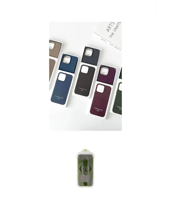 ieg™ iPhone 15 Pro Kılıf Pusula Modern - Siyah Joko Magic 5D Hayalet Cam