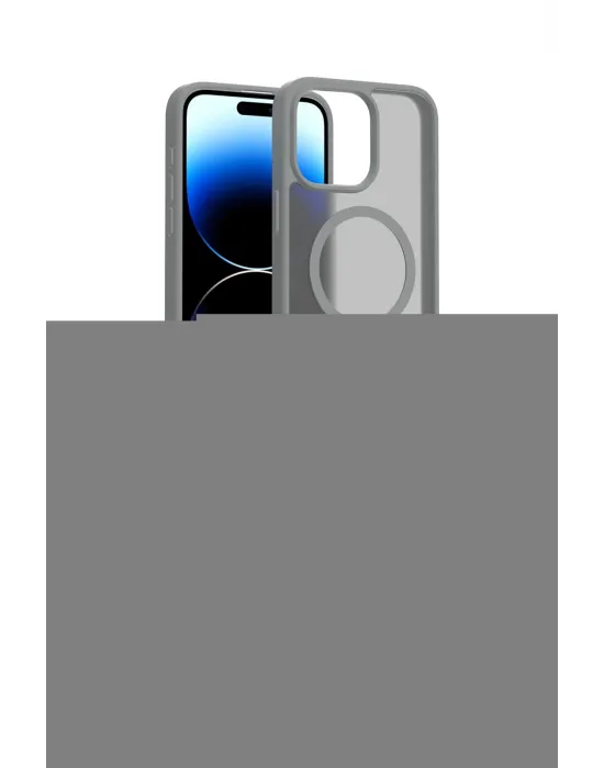 ieg™ iPhone 15 Pro Kılıf Siluet Minimal Prime - Siyah Joko Magic 5D Hayalet Cam