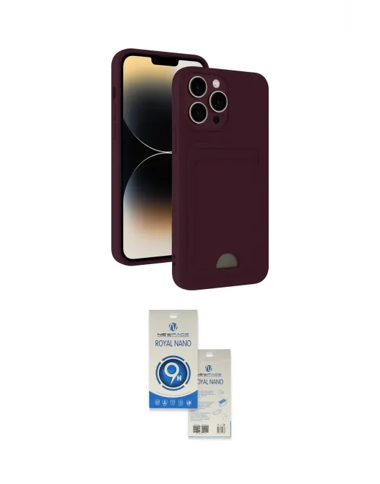 ieg™ iPhone 15 Pro Kılıf Vadi Çizgi Prime - Şeffaf Royal Nano Ekran Koruyucu