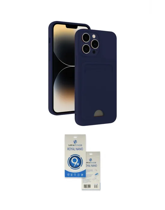 ieg™ iPhone 15 Pro Kılıf Vadi Çizgi Prime - Şeffaf Royal Nano Ekran Koruyucu