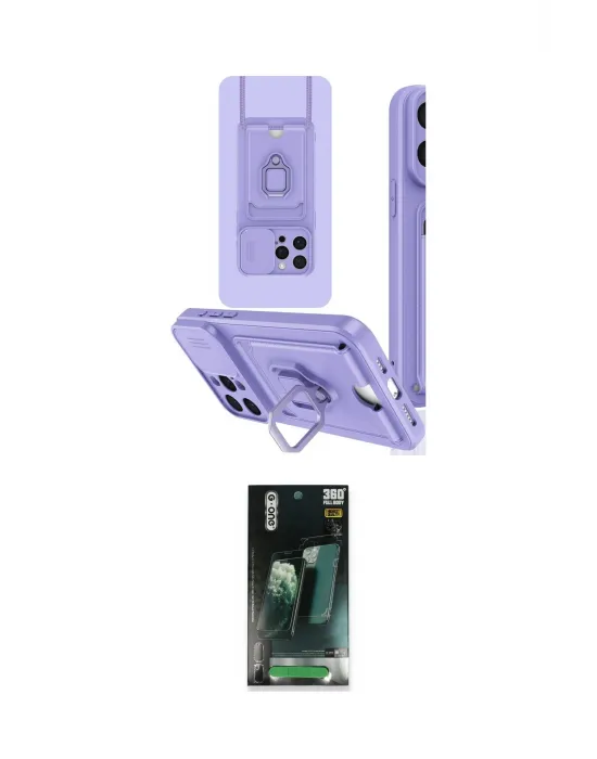 ieg™ iPhone 15 Pro Kılıf Vadi Form Prime - Şeffaf 360 Full Body Arka Koruyucu
