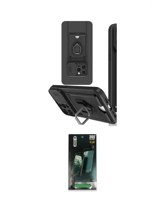 ieg™ iPhone 15 Pro Kılıf Vadi Form Prime - Şeffaf 360 Full Body Arka Koruyucu