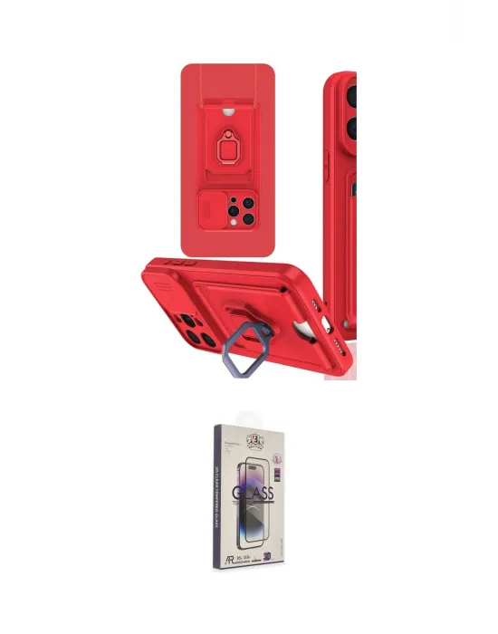 ieg™ iPhone 15 Pro Kılıf Vadi Form Prime - Siyah Bilvis 3D Cam Ekran Koruyucu