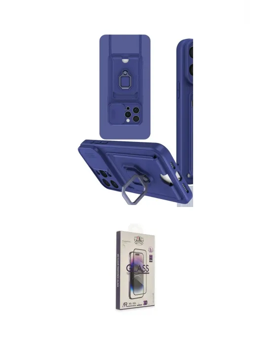 ieg™ iPhone 15 Pro Kılıf Vadi Form Prime - Siyah Bilvis 3D Cam Ekran Koruyucu