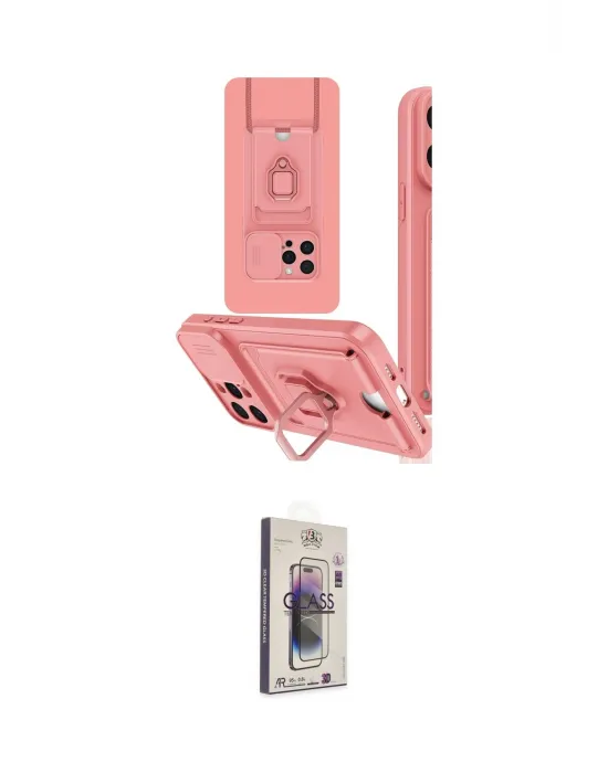 ieg™ iPhone 15 Pro Kılıf Vadi Form Prime - Siyah Bilvis 3D Cam Ekran Koruyucu