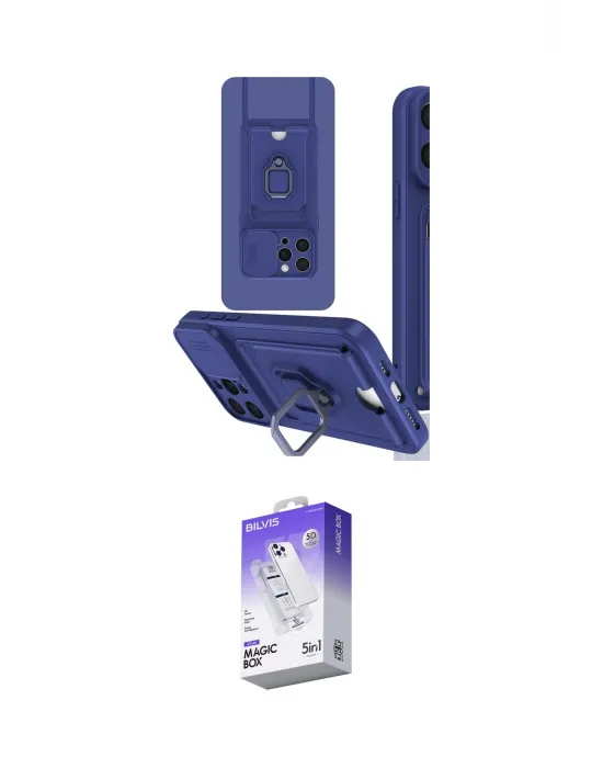 ieg™ iPhone 15 Pro Kılıf Vadi Form Prime - Siyah Bilvis 5in1 3D Magic Cam Ekran Koruyucu