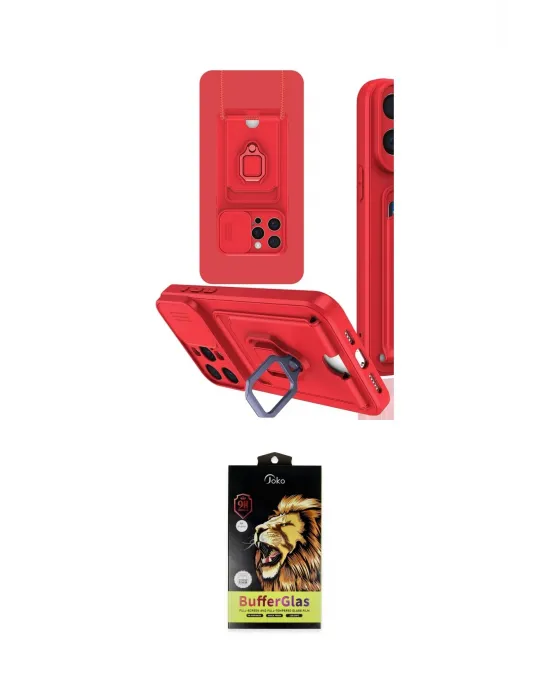 ieg™ iPhone 15 Pro Kılıf Vadi Form Prime - Siyah Buffer Cam Ekran Koruyucu