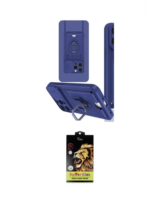 ieg™ iPhone 15 Pro Kılıf Vadi Form Prime - Siyah Buffer Cam Ekran Koruyucu