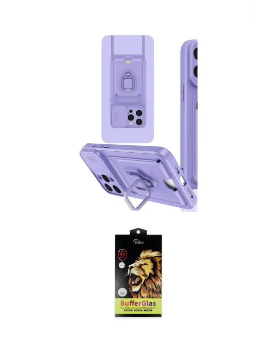 ieg™ iPhone 15 Pro Kılıf Vadi Form Prime - Siyah Buffer Cam Ekran Koruyucu
