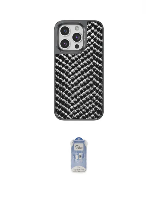 ieg™ iPhone 15 Pro Kılıf Vadi Özel Seri - Siyah Joko Magic 5D Cam