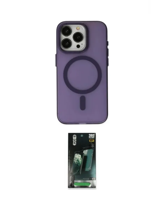 ieg™ iPhone 15 Pro Kılıf Yadigar Işık - Şeffaf 360 Full Body Arka Koruyucu