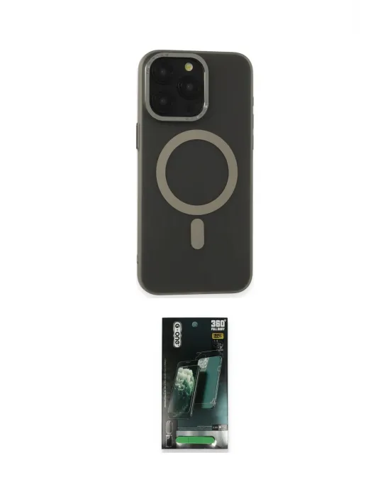 ieg™ iPhone 15 Pro Kılıf Yadigar Işık - Şeffaf 360 Full Body Arka Koruyucu