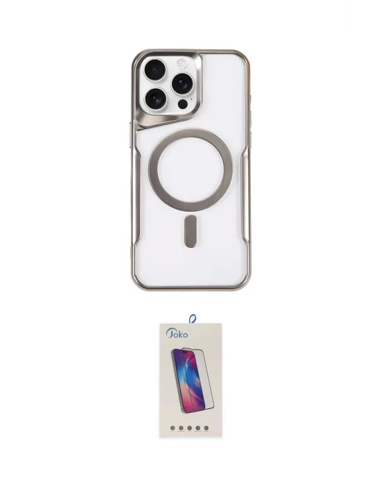 ieg™ iPhone 15 Pro Kılıf Yadigar Klasik Özel Seri - Siyah Joko 5D Cam