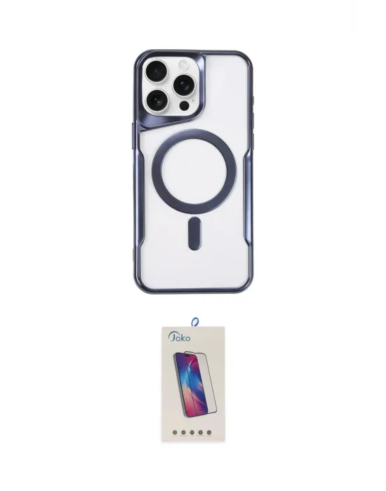 ieg™ iPhone 15 Pro Kılıf Yadigar Klasik Özel Seri - Siyah Joko 5D Cam
