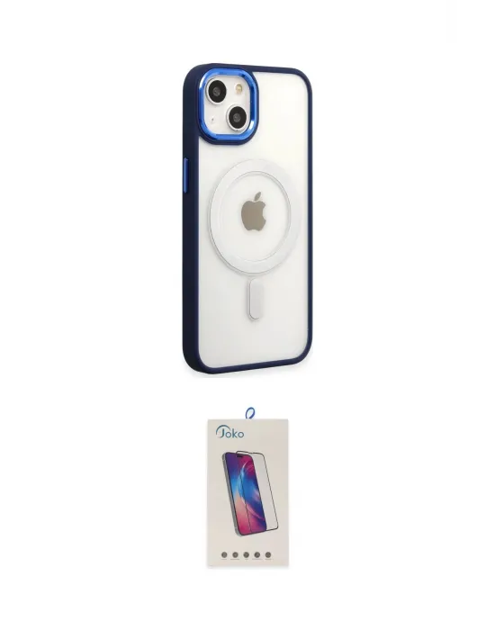 ieg™ iPhone 15 Pro Kılıf Yankı Işık Özel Seri - Siyah Joko 5D Cam
