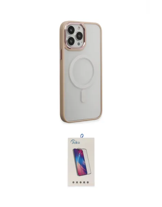 ieg™ iPhone 15 Pro Kılıf Yankı Işık Özel Seri - Siyah Joko 5D Cam