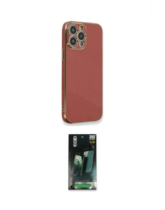 ieg™ iPhone 15 Pro Kılıf Yankı Serisi - Şeffaf 360 Full Body Arka Koruyucu