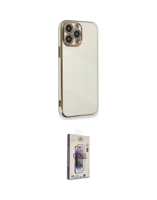 ieg™ iPhone 15 Pro Kılıf Yankı Serisi - Siyah Bilvis 3D Cam Ekran Koruyucu