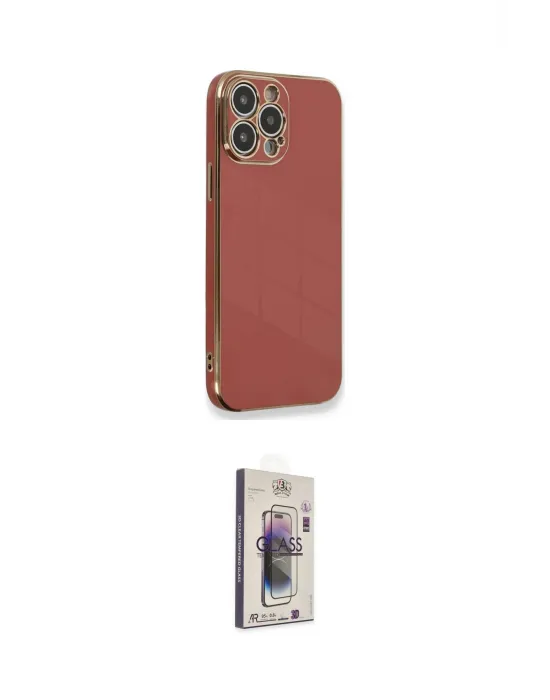 ieg™ iPhone 15 Pro Kılıf Yankı Serisi - Siyah Bilvis 3D Cam Ekran Koruyucu