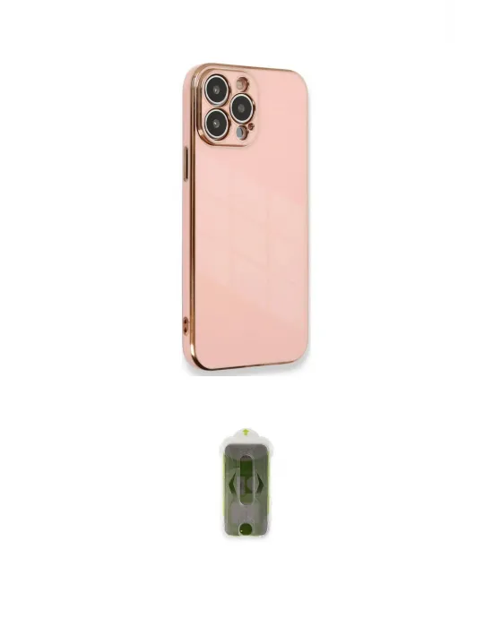 ieg™ iPhone 15 Pro Kılıf Yankı Serisi - Siyah Joko Magic 5D Hayalet Cam