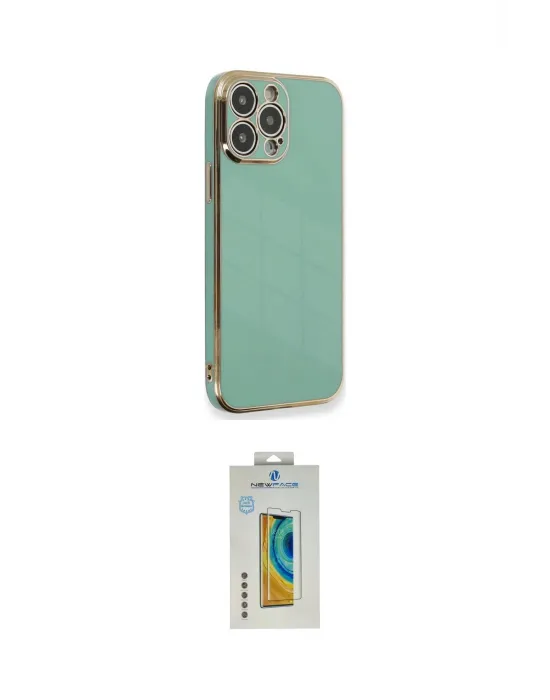 ieg™ iPhone 15 Pro Kılıf Yankı Serisi - Siyah Polymer Nano Ekran Koruyucu