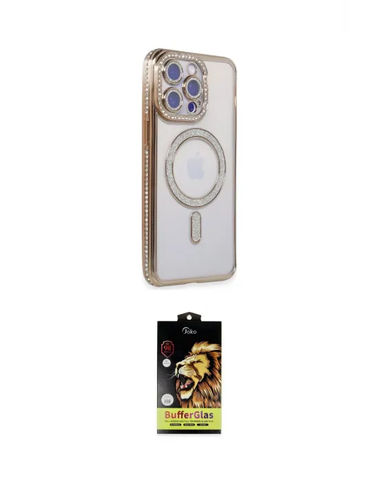ieg™ iPhone 15 Pro Kılıf Zirve Doku Prime - Siyah Buffer Cam Ekran Koruyucu
