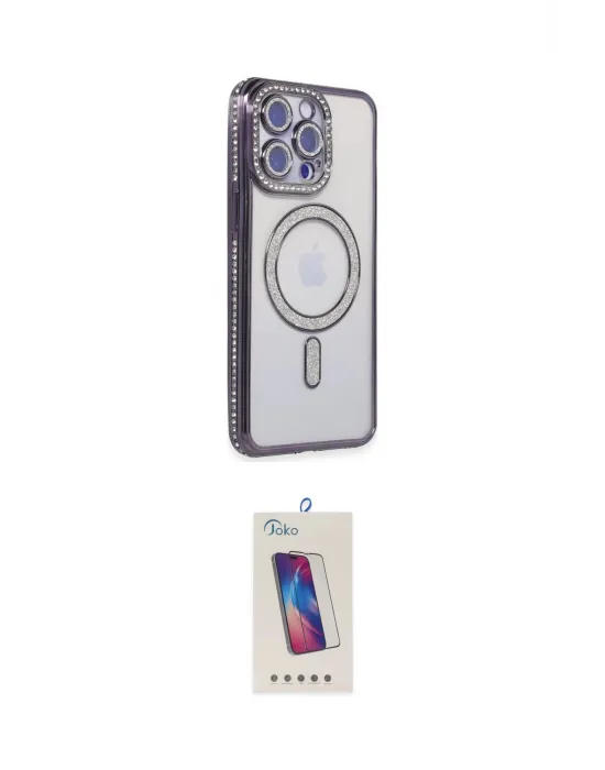 ieg™ iPhone 15 Pro Kılıf Zirve Doku Prime - Siyah Joko 5D Cam