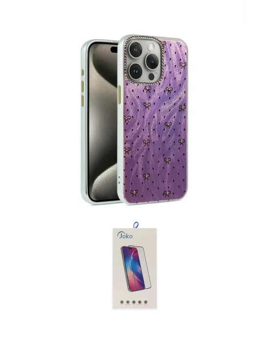 ieg™ iPhone 15 Pro Kılıf Zirve Modern Prime - Siyah Joko 5D Cam