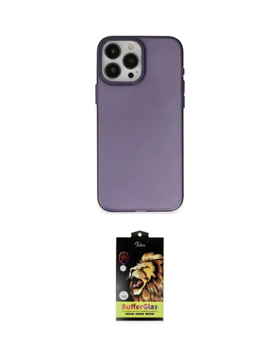 ieg™ iPhone 15 Pro Max Kılıf Ahenk Çizgi Prime - Siyah Buffer Cam Ekran Koruyucu