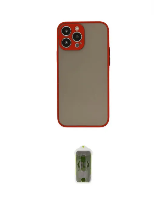 ieg™ iPhone 15 Pro Max Kılıf Ahenk Çizgi Serisi - Siyah Joko Magic 5D Hayalet Cam