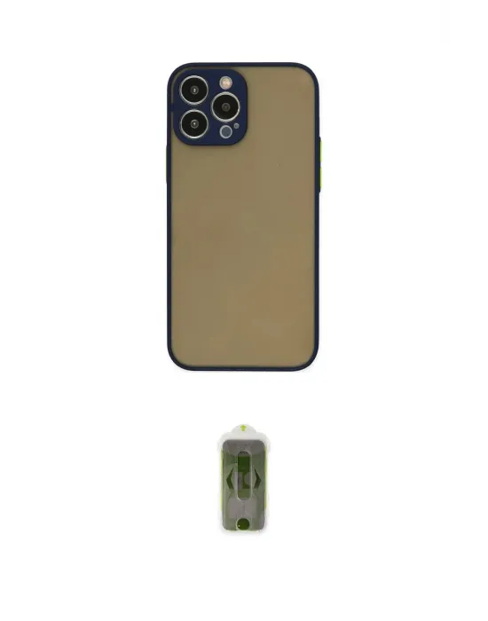 ieg™ iPhone 15 Pro Max Kılıf Ahenk Çizgi Serisi - Siyah Joko Magic 5D Hayalet Cam