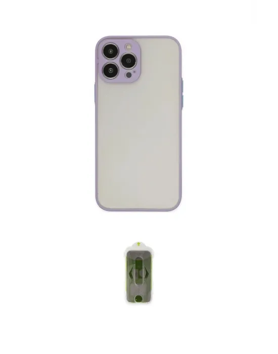 ieg™ iPhone 15 Pro Max Kılıf Ahenk Çizgi Serisi - Siyah Joko Magic 5D Hayalet Cam