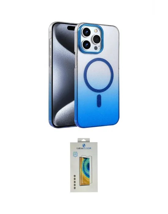 ieg™ iPhone 15 Pro Max Kılıf Ahenk Doku Özel Seri - Siyah Polymer Nano Ekran Koruyucu