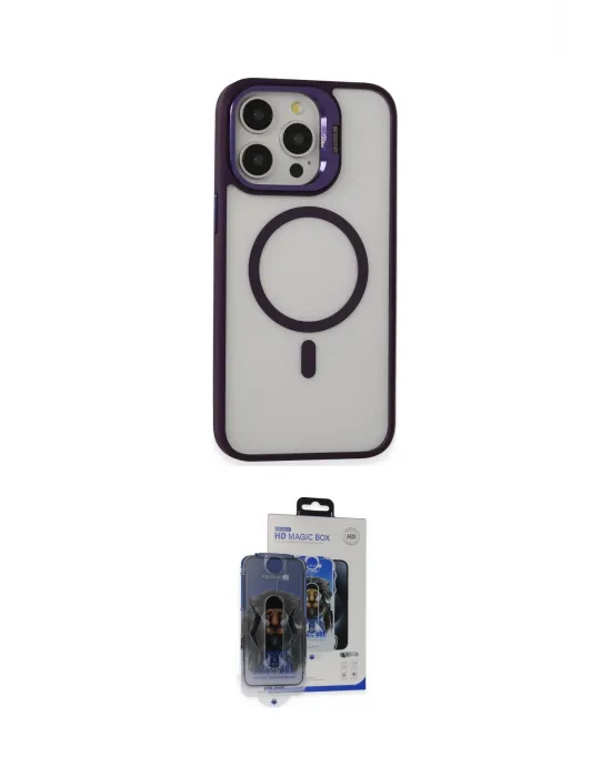 ieg™ iPhone 15 Pro Max Kılıf Ahenk Klasik Özel Seri - Siyah Vanessa Magic Cam