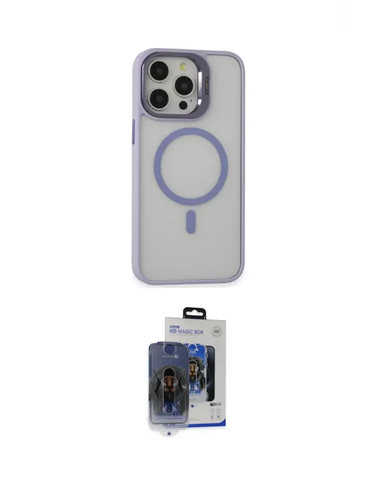 ieg™ iPhone 15 Pro Max Kılıf Ahenk Klasik Özel Seri - Siyah Vanessa Magic Cam