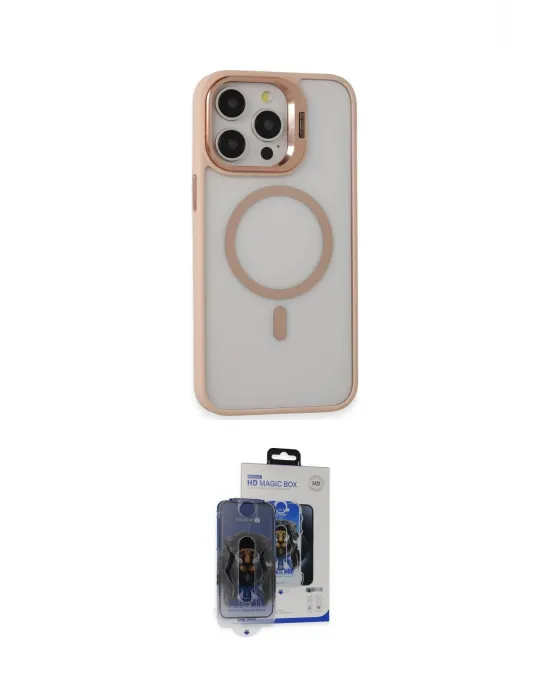 ieg™ iPhone 15 Pro Max Kılıf Ahenk Klasik Özel Seri - Siyah Vanessa Magic Cam