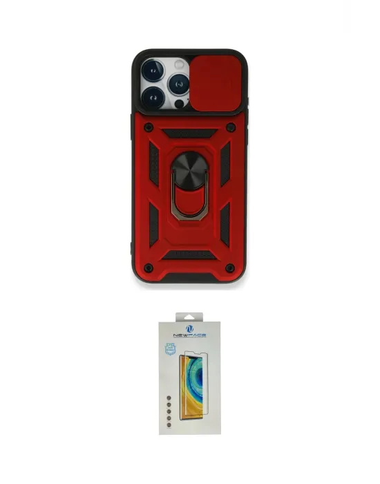 ieg™ iPhone 15 Pro Max Kılıf Ahenk Klasik - Siyah Polymer Nano Ekran Koruyucu