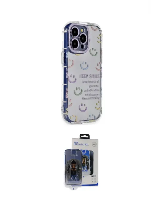 ieg™ iPhone 15 Pro Max Kılıf Ahenk Modern Serisi - Siyah Vanessa Magic Cam